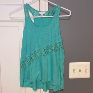 Teal tank top